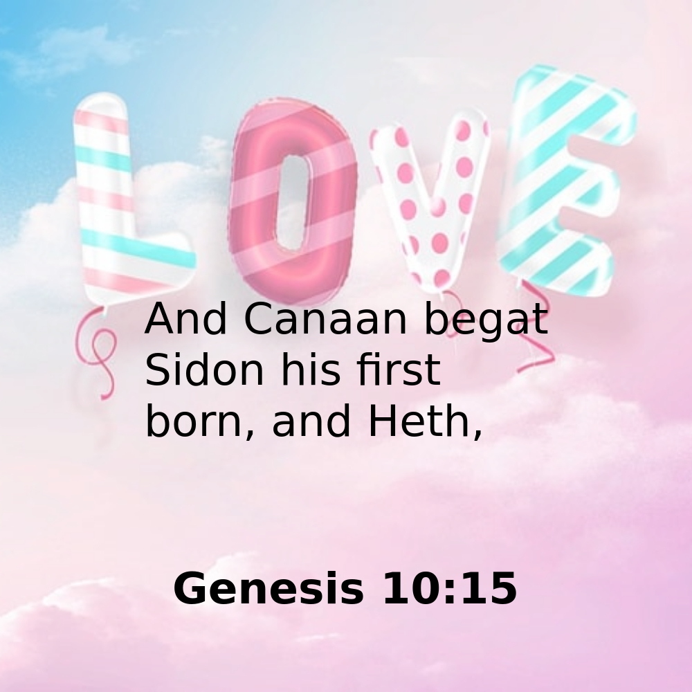 Genesis 10:15 - Bibleverses.net