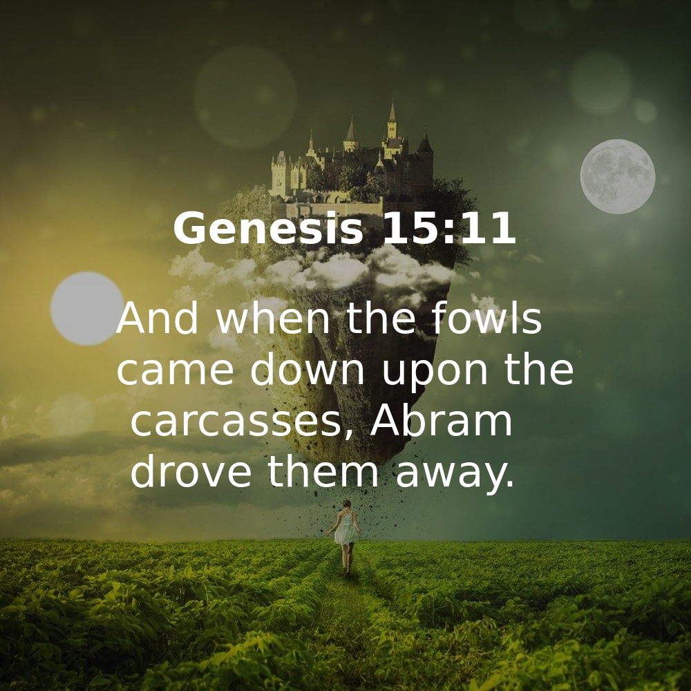 Genesis 15:11 - Bibleverses.net