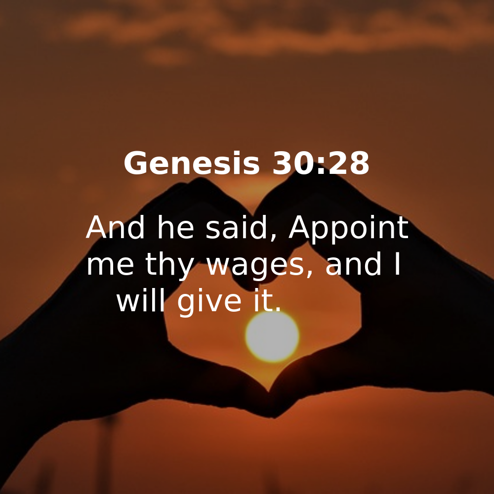 Genesis 30:28 - Bibleverses.net