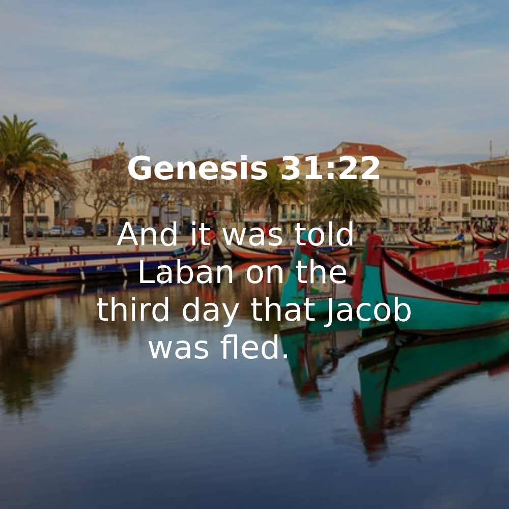 Genesis 31:22 - Bibleverses.net