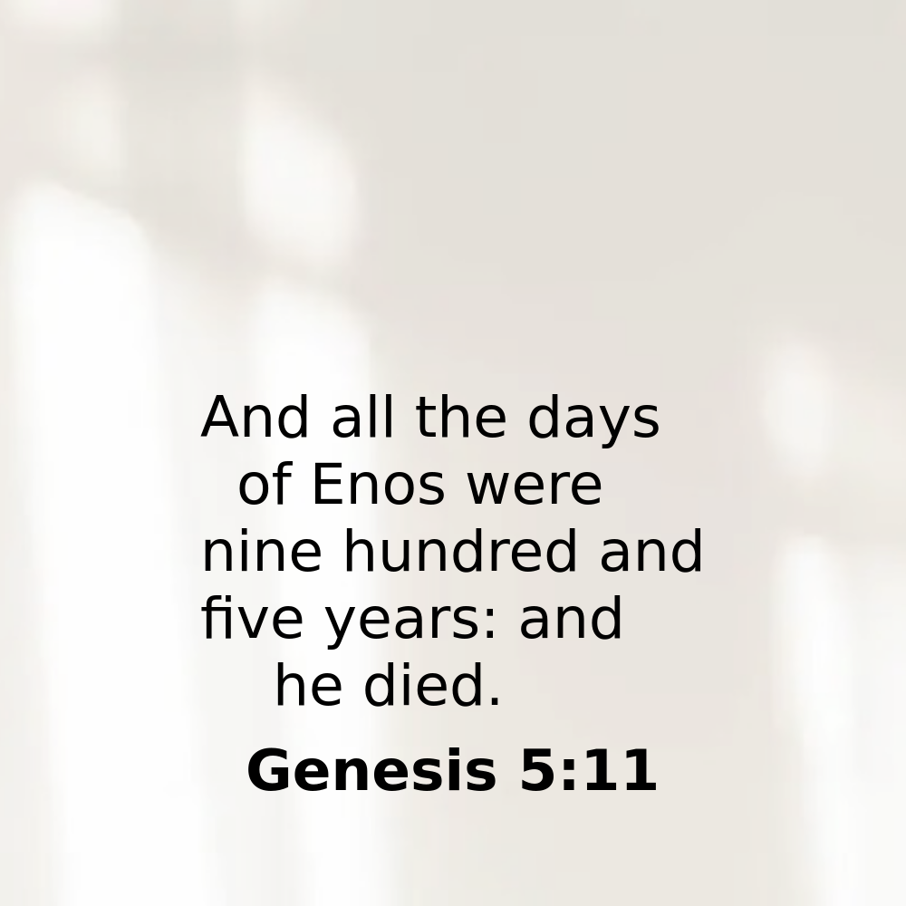Genesis 5:11 - Bibleverses.net