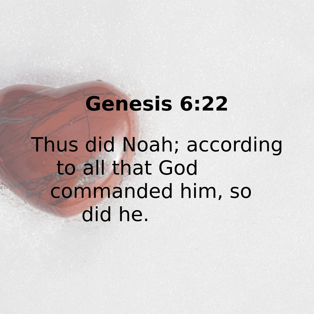 Genesis 6:22 - Bibleverses.net