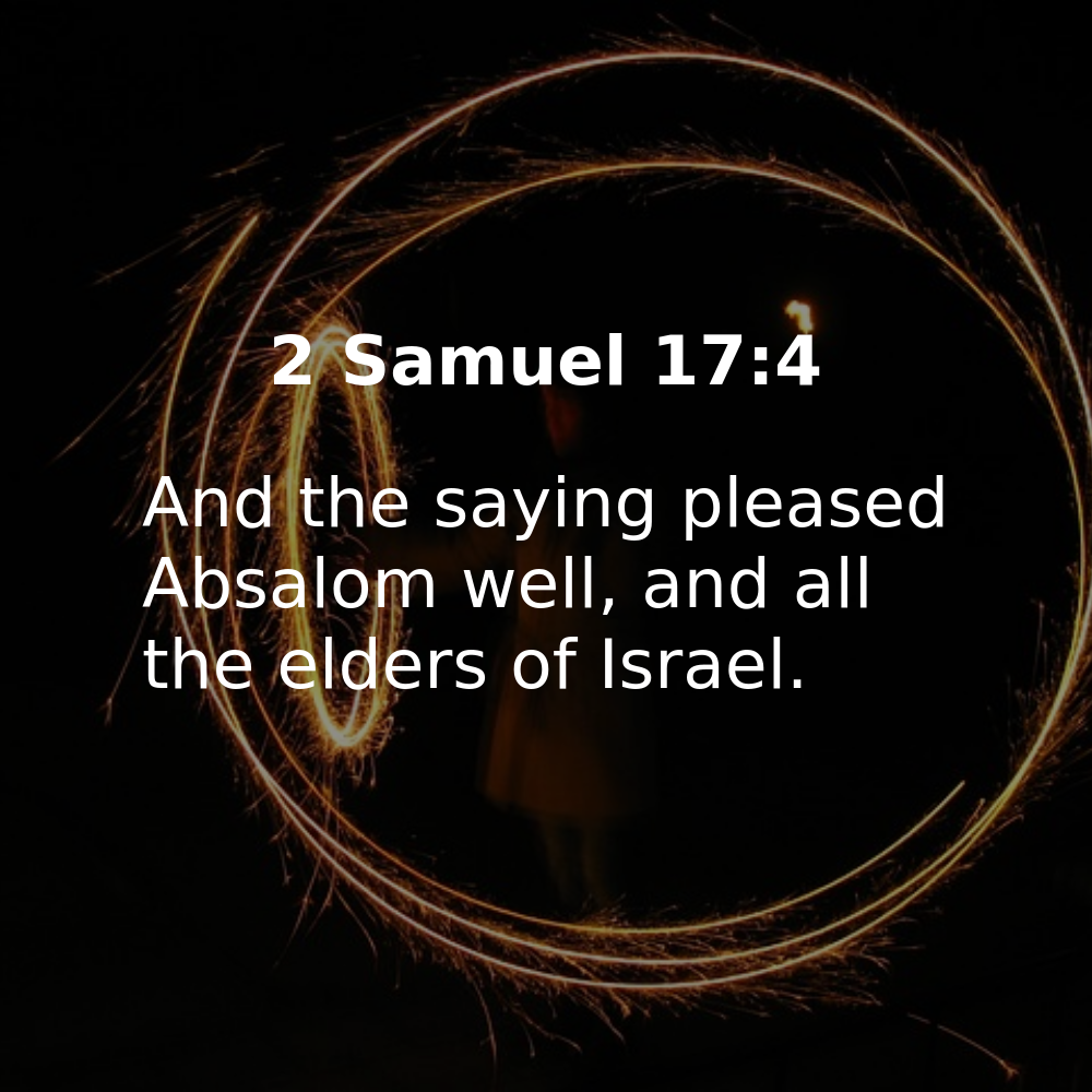 2 Samuel 17:4 - Bibleverses.net