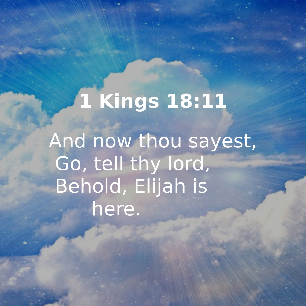 1 Kings 18:11 - Bibleverses.net