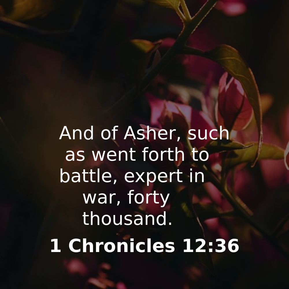 1 Chronicles 12:36 - Bibleverses.net