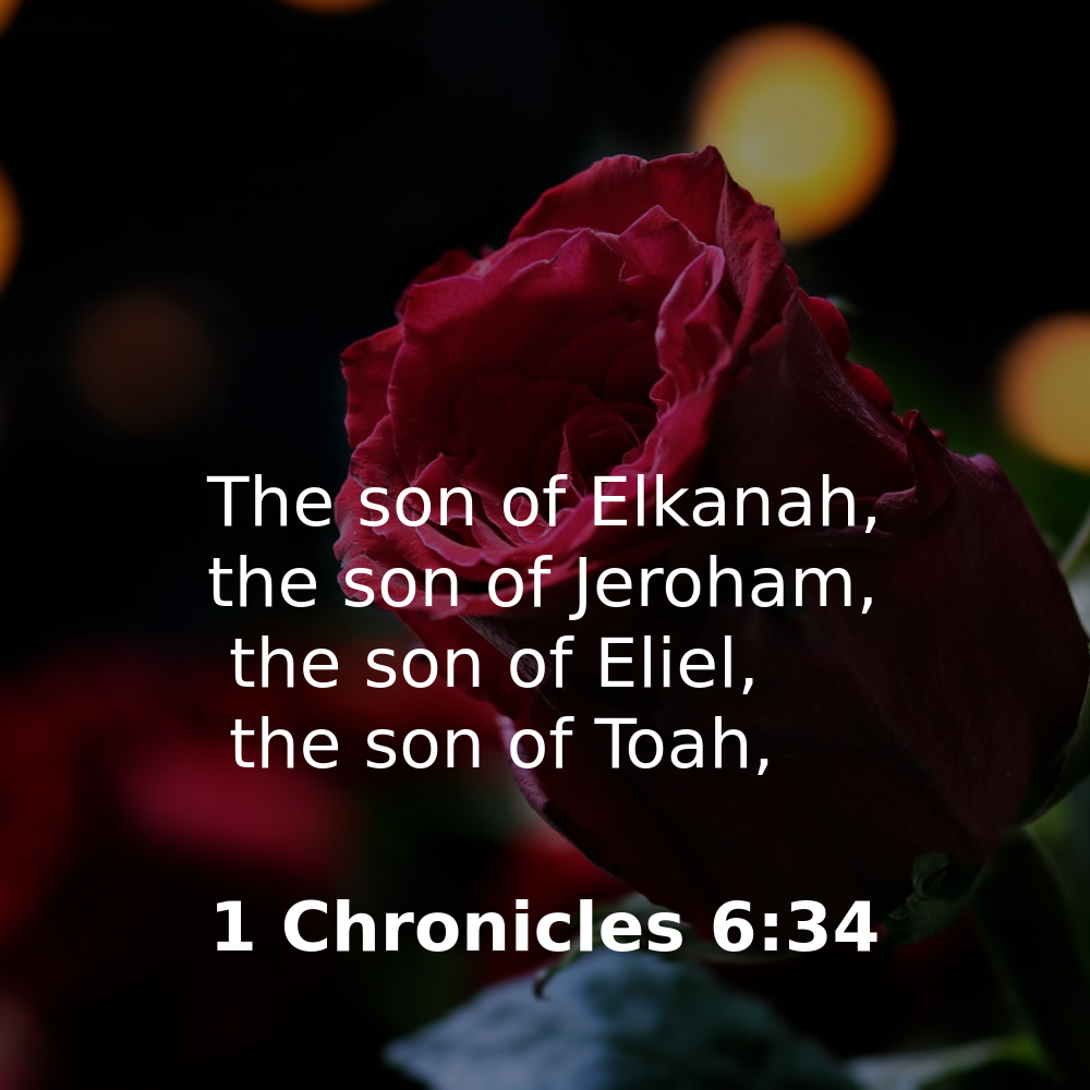 1 Chronicles 6:34 - Bibleverses.net