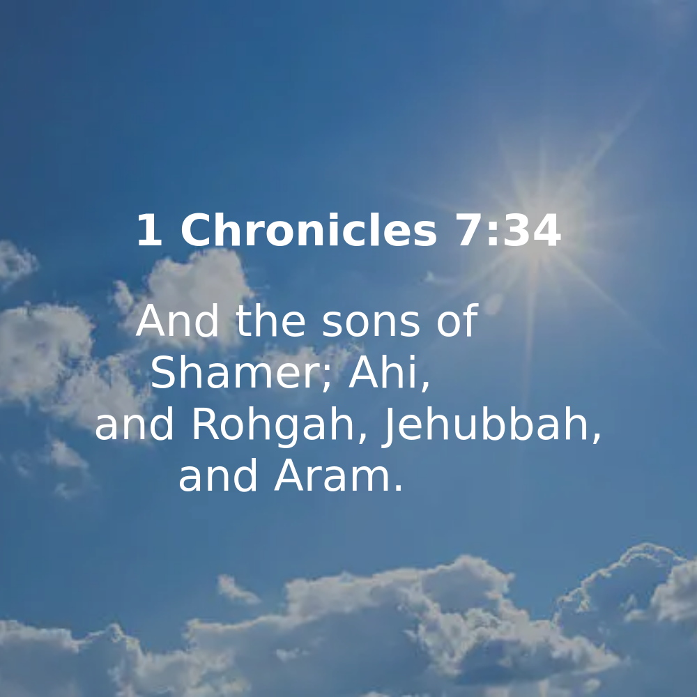 1 Chronicles 7:34 - Bibleverses.net