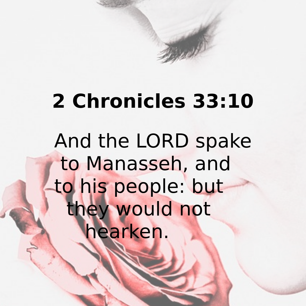 2 Chronicles 33:10 - Bibleverses.net