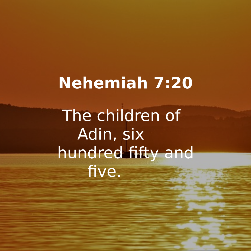 Nehemiah 7:20 - Bibleverses.net