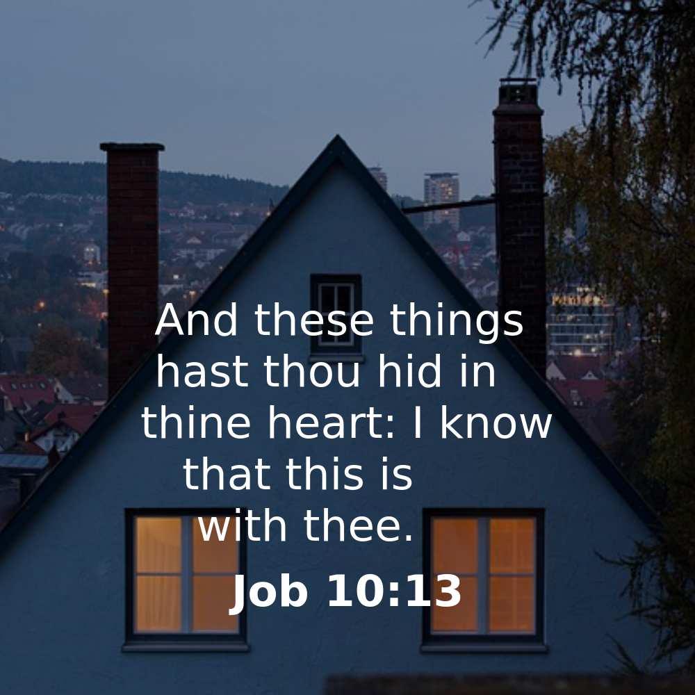 Job 10:13 - Bibleverses.net