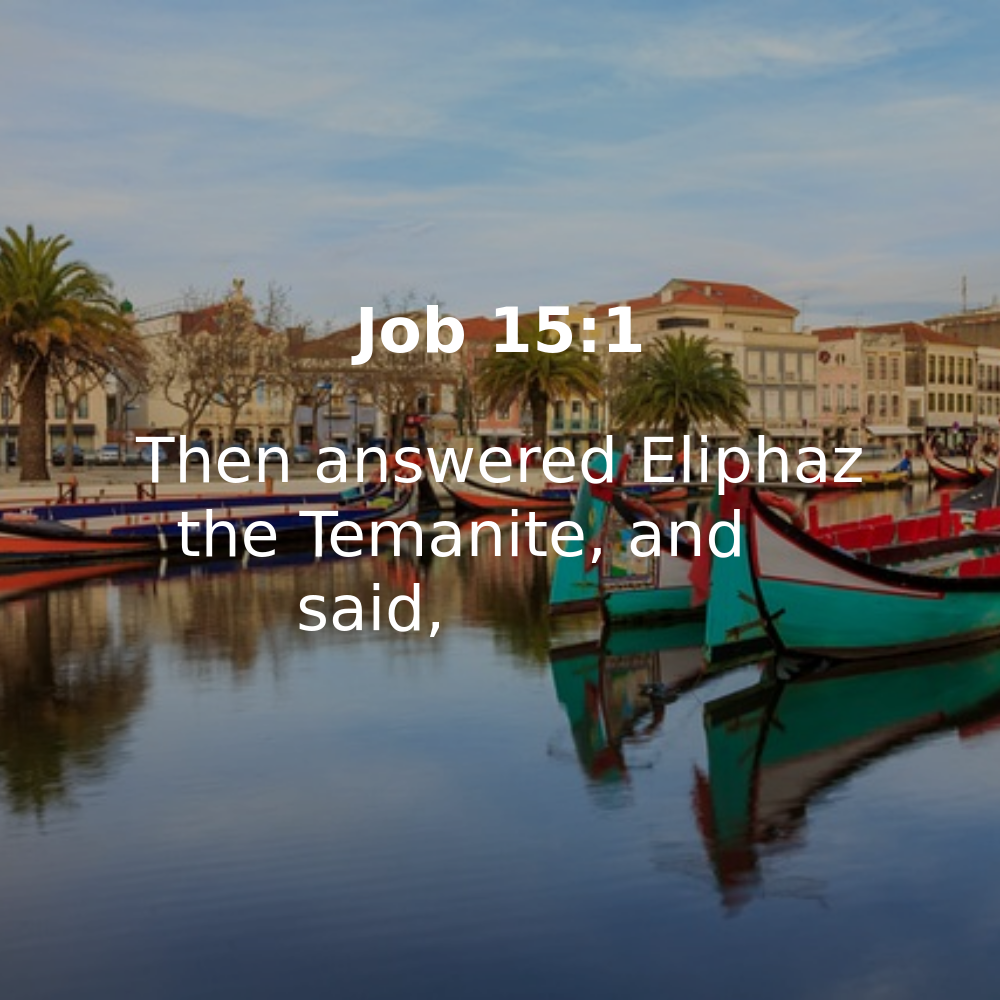 Job 15:1 - Bibleverses.net