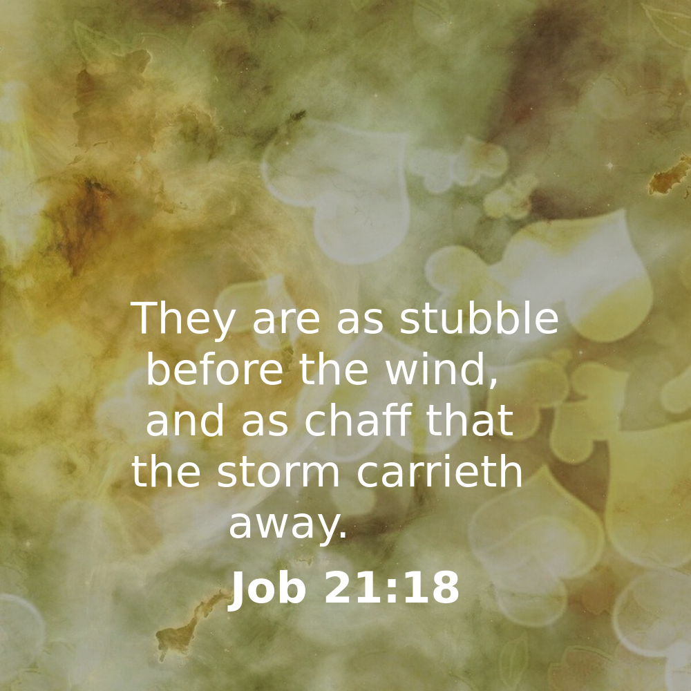 Job 21:18 - Bibleverses.net