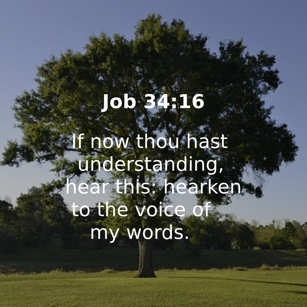 Job 34:16 - Bibleverses.net