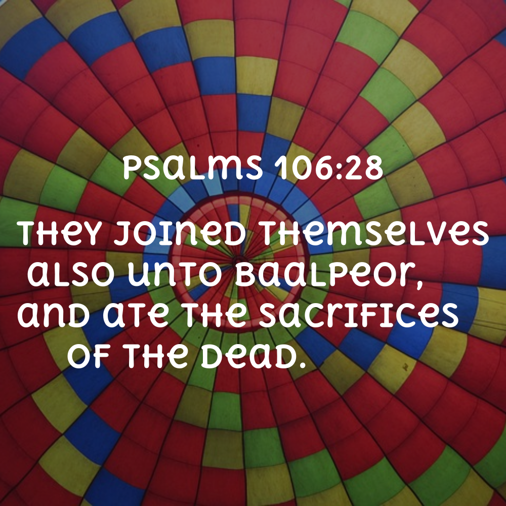 Psalms 106:28 - Bibleverses.net