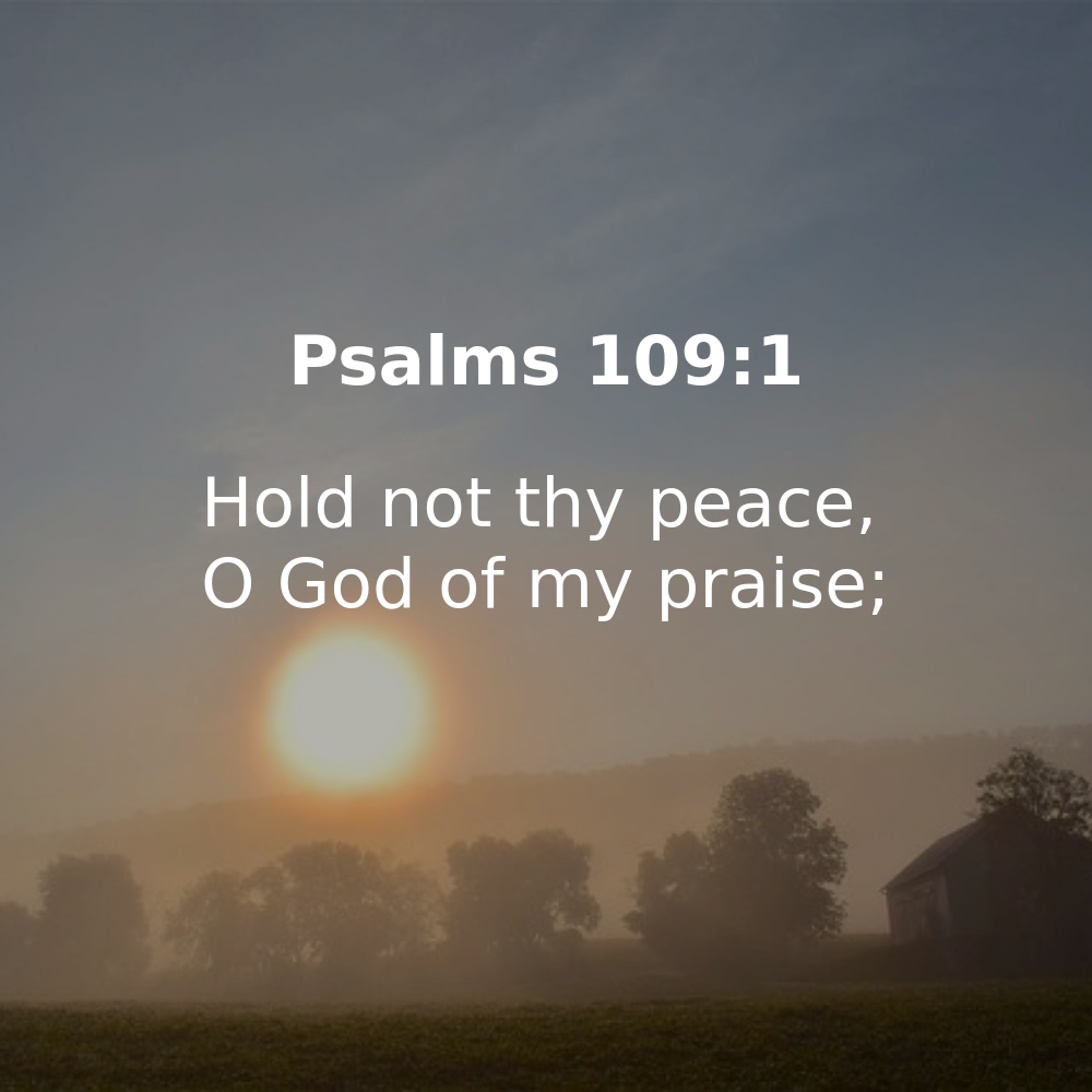 Psalms 109:1 - Bibleverses.net