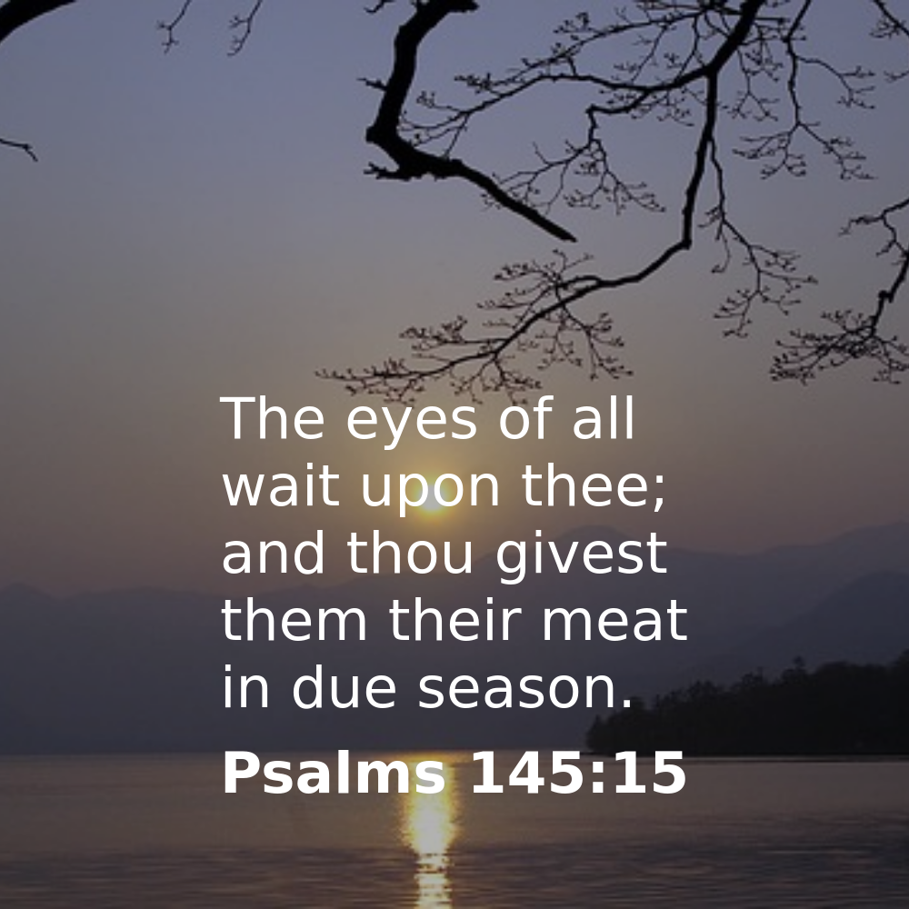 Psalms 145:15 - Bibleverses.net