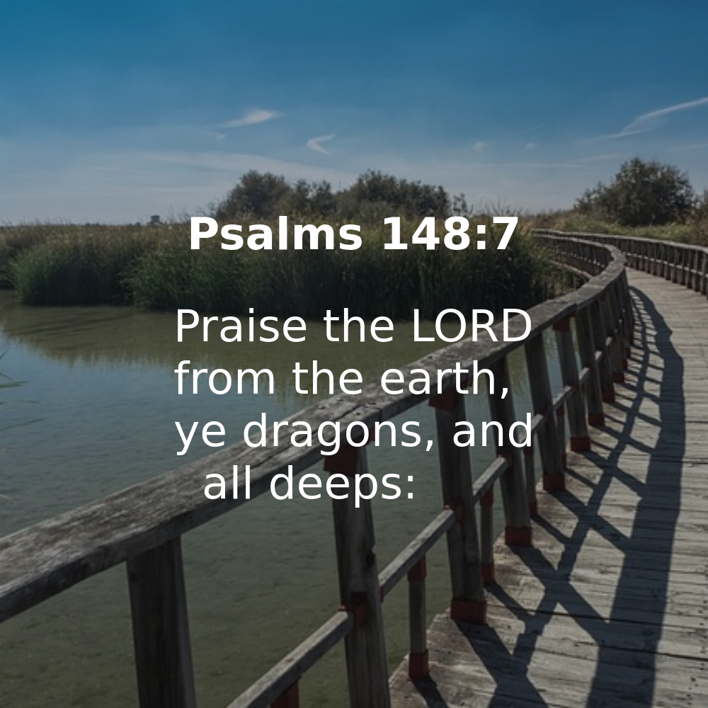 Psalms 148:7 - Bibleverses.net