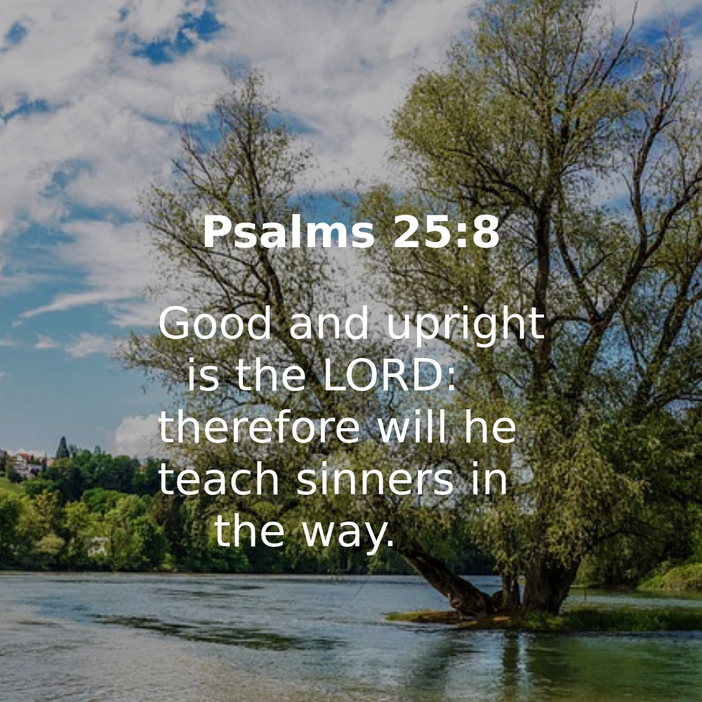 Psalms 25:8 - Bibleverses.net
