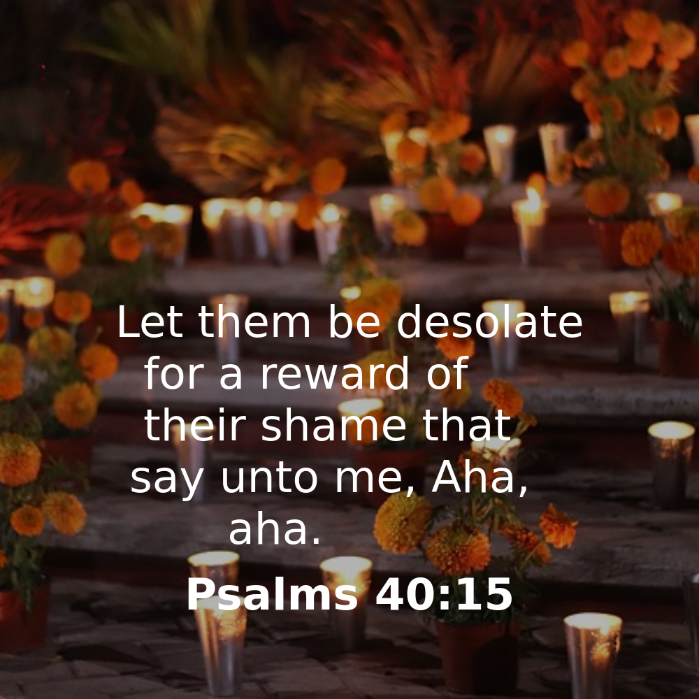 Psalms 40:15 - Bibleverses.net