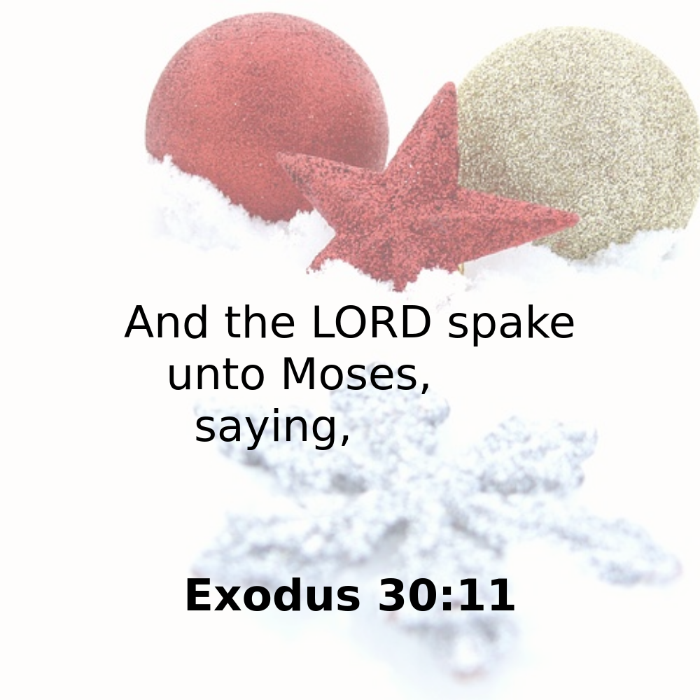 Exodus 30:11 - Bibleverses.net