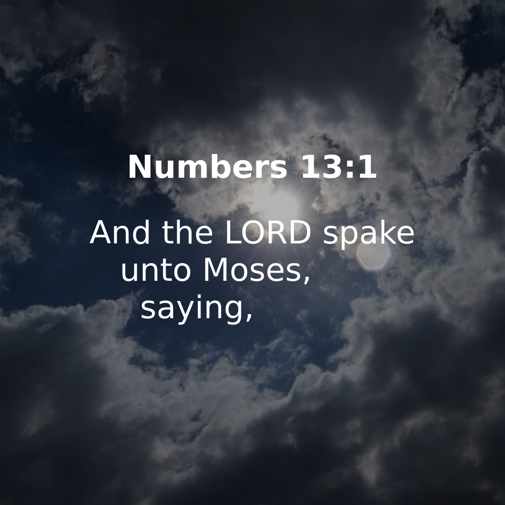 Numbers 13:1 - Bibleverses.net