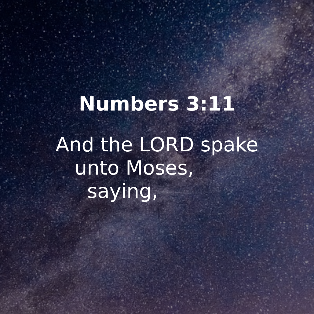 Numbers 3:11 - Bibleverses.net