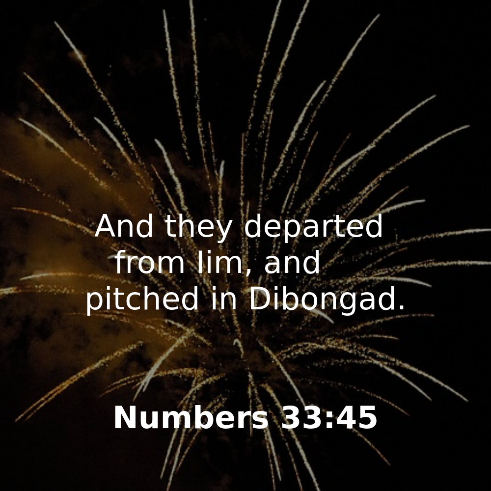 Numbers 33:45 - Bibleverses.net