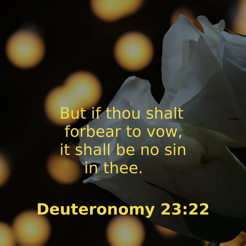 Deuteronomy 23:22 - Bibleverses.net