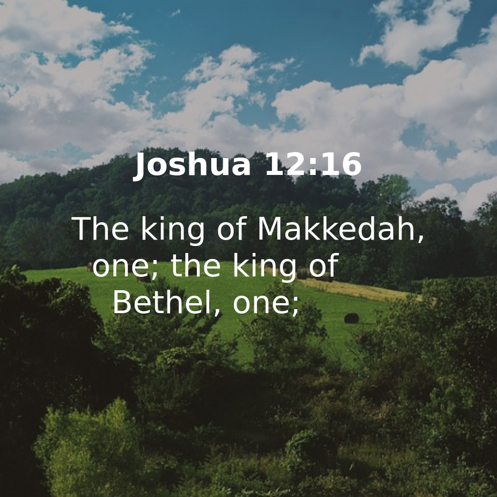 Joshua 12:16 - Bibleverses.net