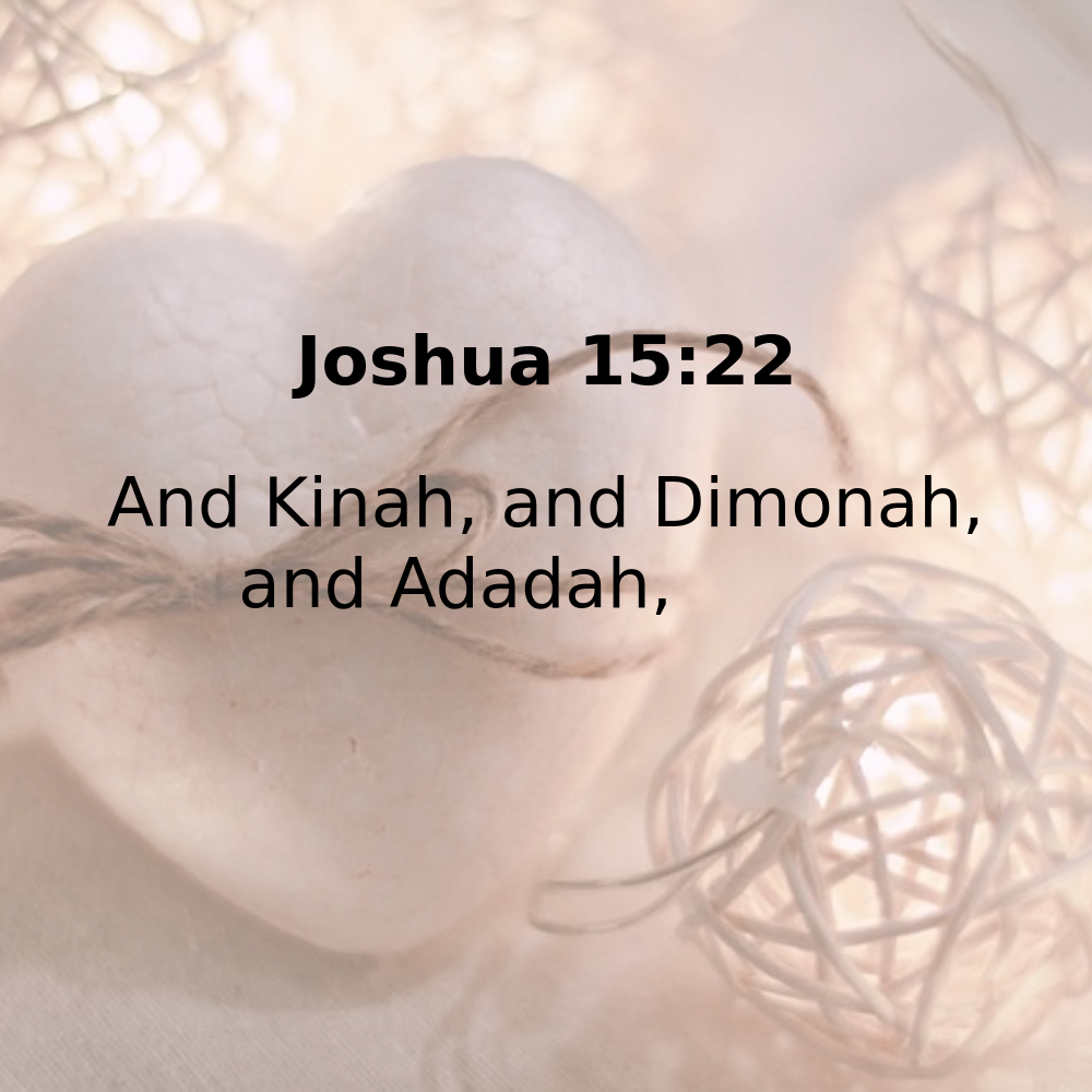 Joshua 15:22 - Bibleverses.net