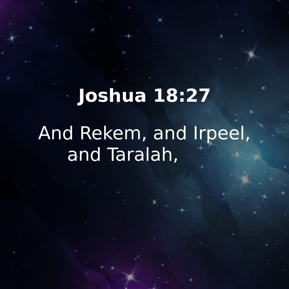 Joshua 18:27 - Bibleverses.net