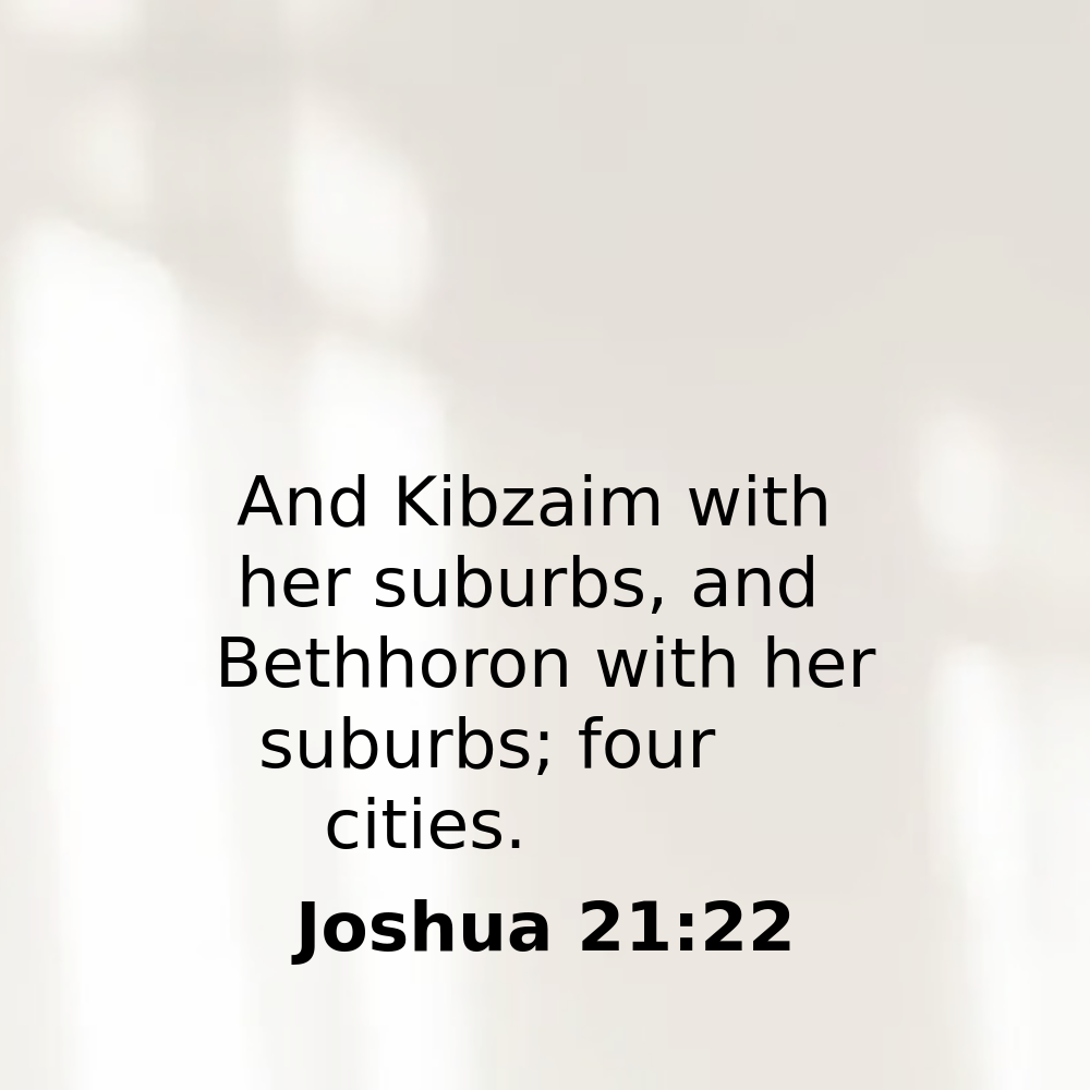 Joshua 21:22 - Bibleverses.net