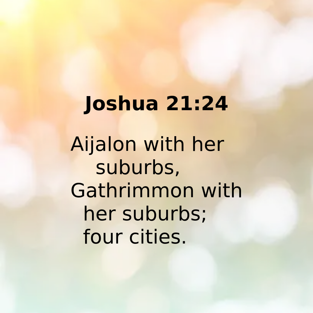 Joshua 21:24 - Bibleverses.net
