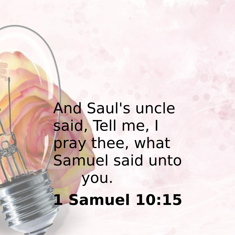 1 Samuel 10:15 - Bibleverses.net