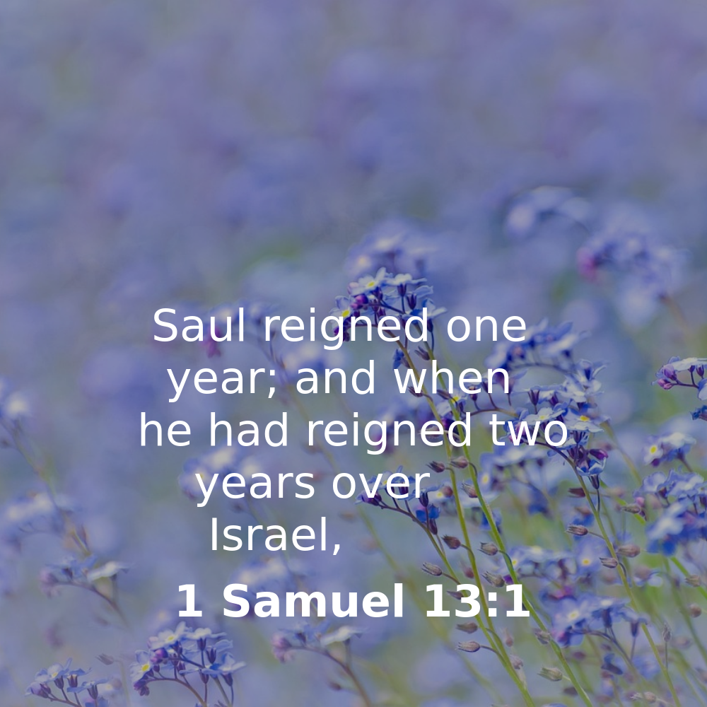 1 Samuel 13:1 - Bibleverses.net